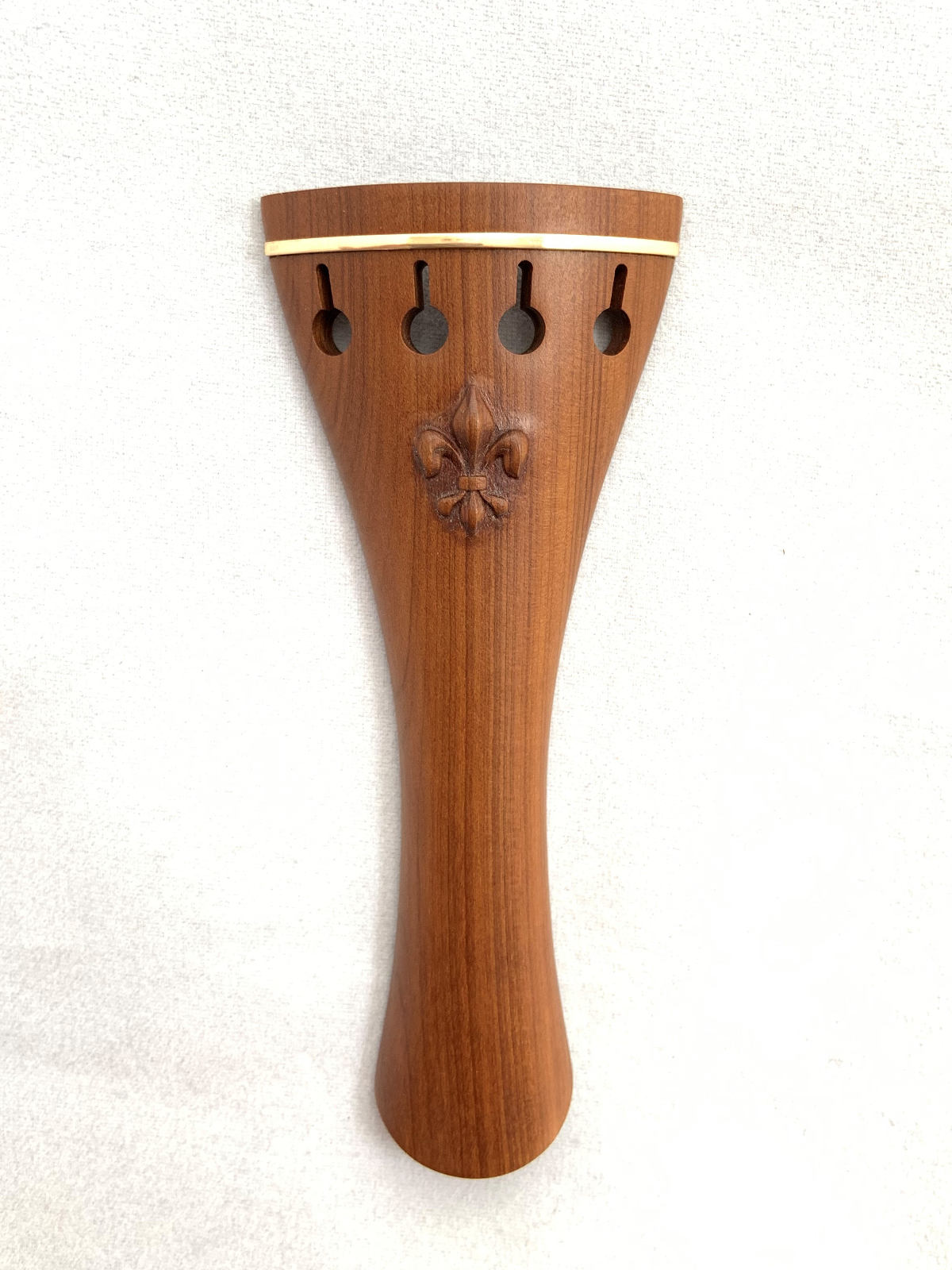 Saitenhalter-Violine-franz-modell-fleur-de-lis-boxwood-gold8 violin tailpiece fleur de lis