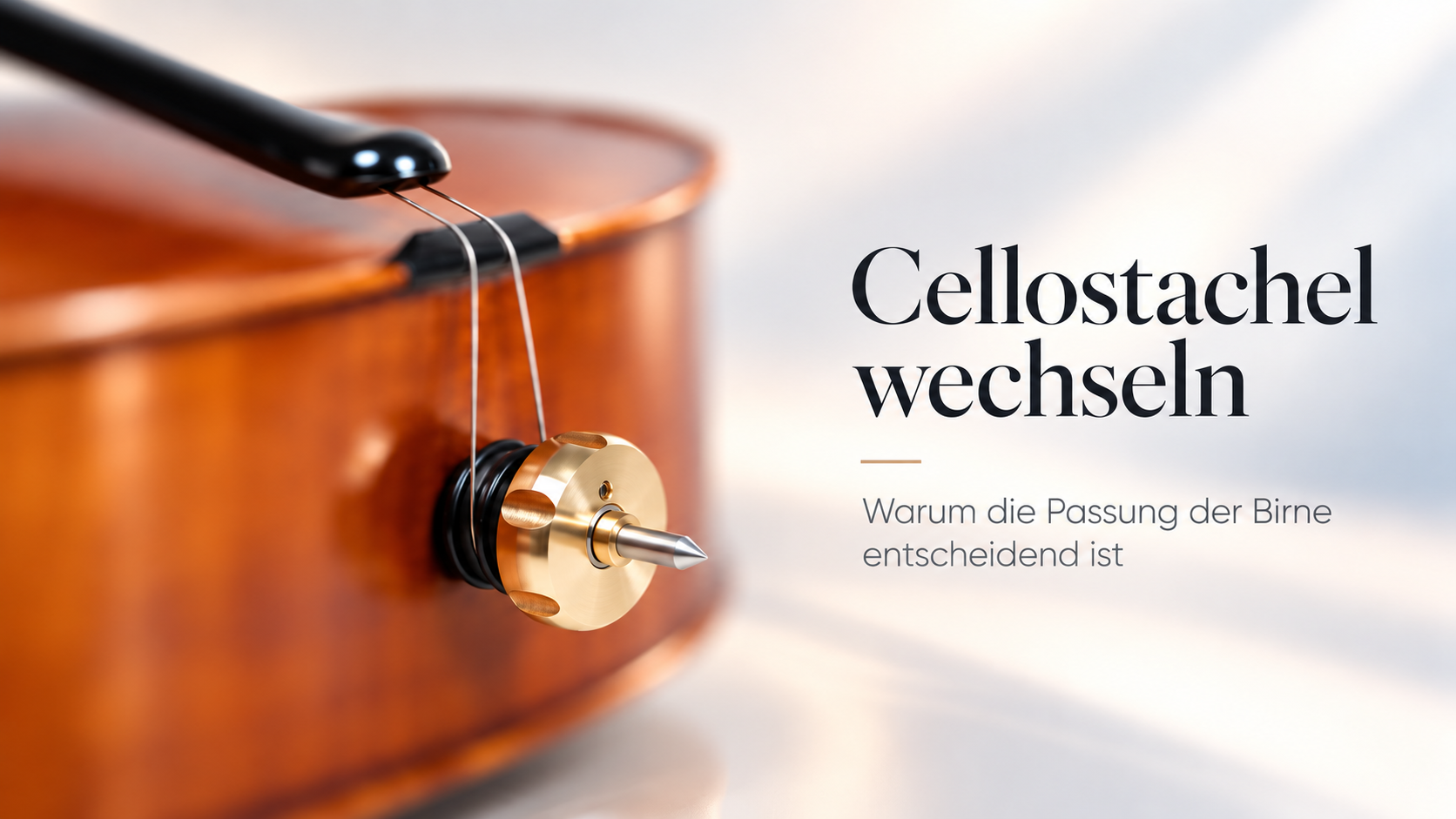Cellostachel wechseln – warum die Passung der Birne entscheidend ist