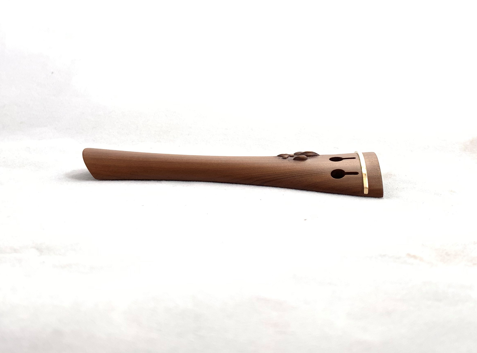 Saitenhalter-Violine-franz-modell-fleur-de-lis-boxwood-gold