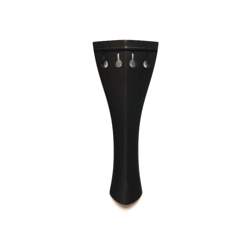 Saitenhalter-englisches-Modell-schwarzes-Reifchen Violin tailpiece English model