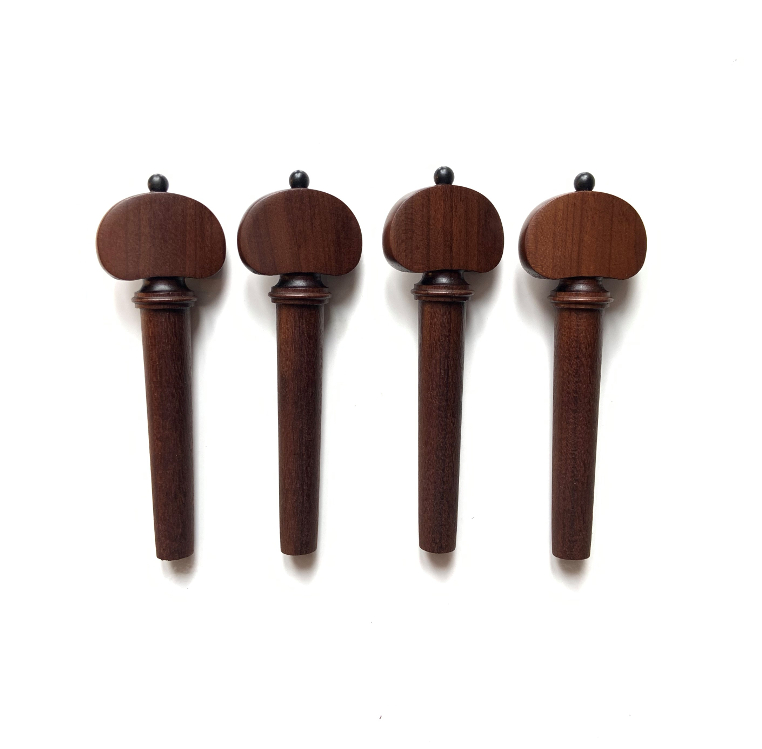 Wirbel-Dark-Boxwood-engmodell-schwarzer-knopf4 Violin pegs english models