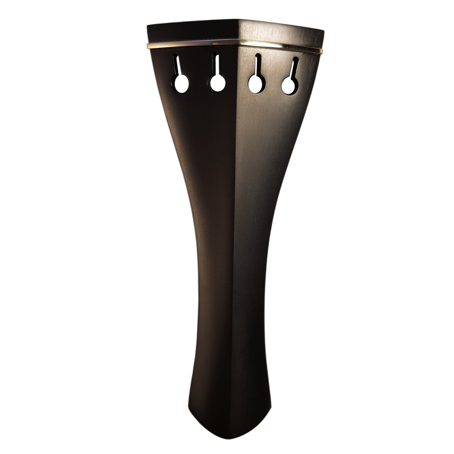 Saitenhalter-Violine-Dark-Paper-Hill-Gold-drauf Tailpiece english model