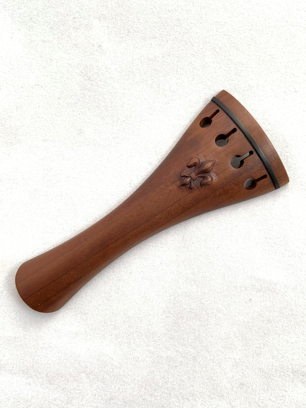 Saitenhalter-Violine-franz-modell-fleur-de-lis-dark-boxwood6