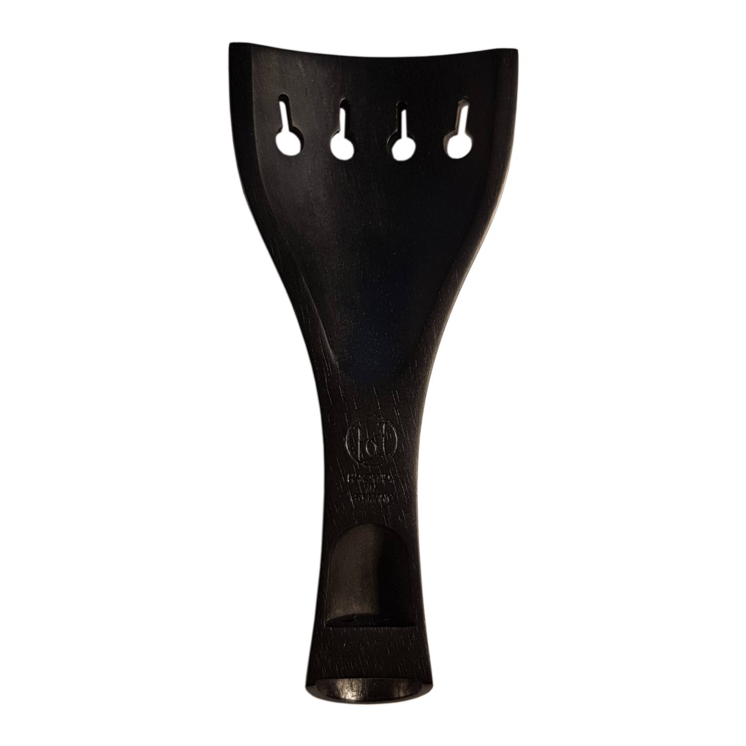 Saitenhalter-Berdani-violine-ebenholz-drunter-gold