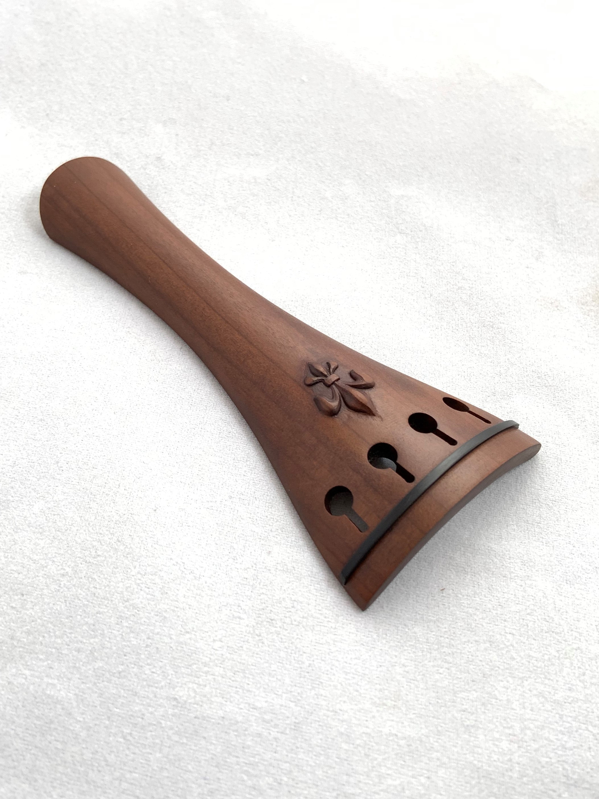 Saitenhalter-Violine-franz-modell-fleur-de-lis-dark-boxwood5